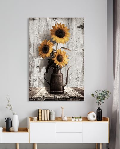 Peintures de tournesols jaunes pour cuisine et chambre