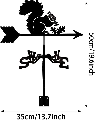 Girouette sur piquet indicateur direction vent toit jardin - 2