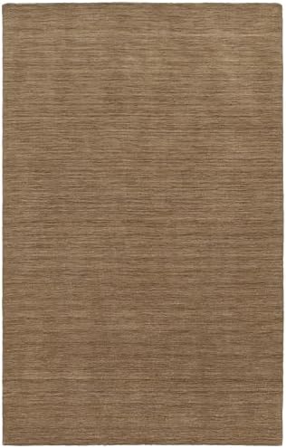 Oriental Weavers Aniston Hand-Made Wool Area Rug - 27104-6' x 9' - in Solid Tan - Modern Style, Hand-Made Wool Rugs, Dining, Living Room Rug