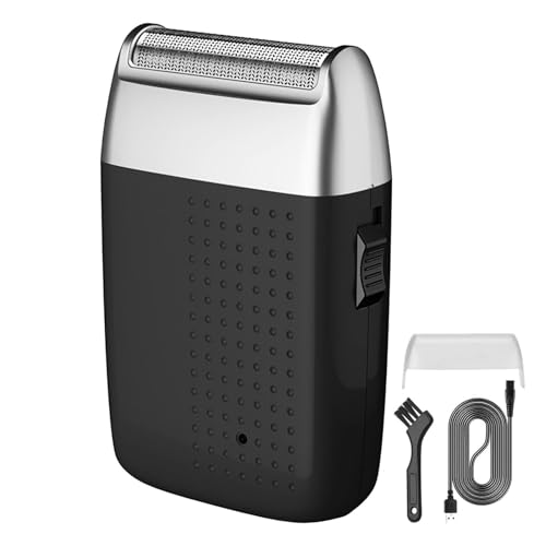 Electric Beard Trimmer, Foil Razor Shaver, Double Head Cutter, Reciprocating, Lightweight Body, USB Charging Port, Perfect for Home, Travel, Office, School, Outings, Grooming Routine