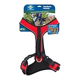 PetSafe EasySport Harness - Durable Padded Fabric, Adjustable Elastic Neckline, Rear-Leash Attachment & Nighttime Reflective Visibility - No Choke or Gag Secure Fit - Large - Red