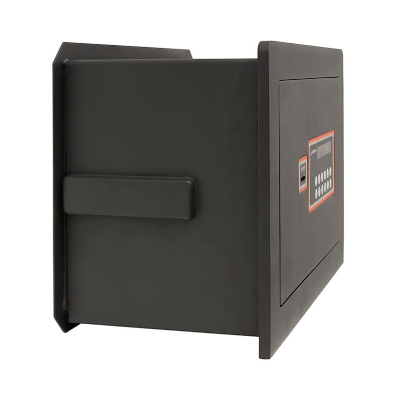 ARREGUI Plus C 181040 Caja fuerte de empotrar a pared con cerradura certificada de llave y codigo | Caja de doble Seguridad para casa y hogar | Fundo extensible | 27 x 38,5 x 20/30 cm | 11 a 19 L