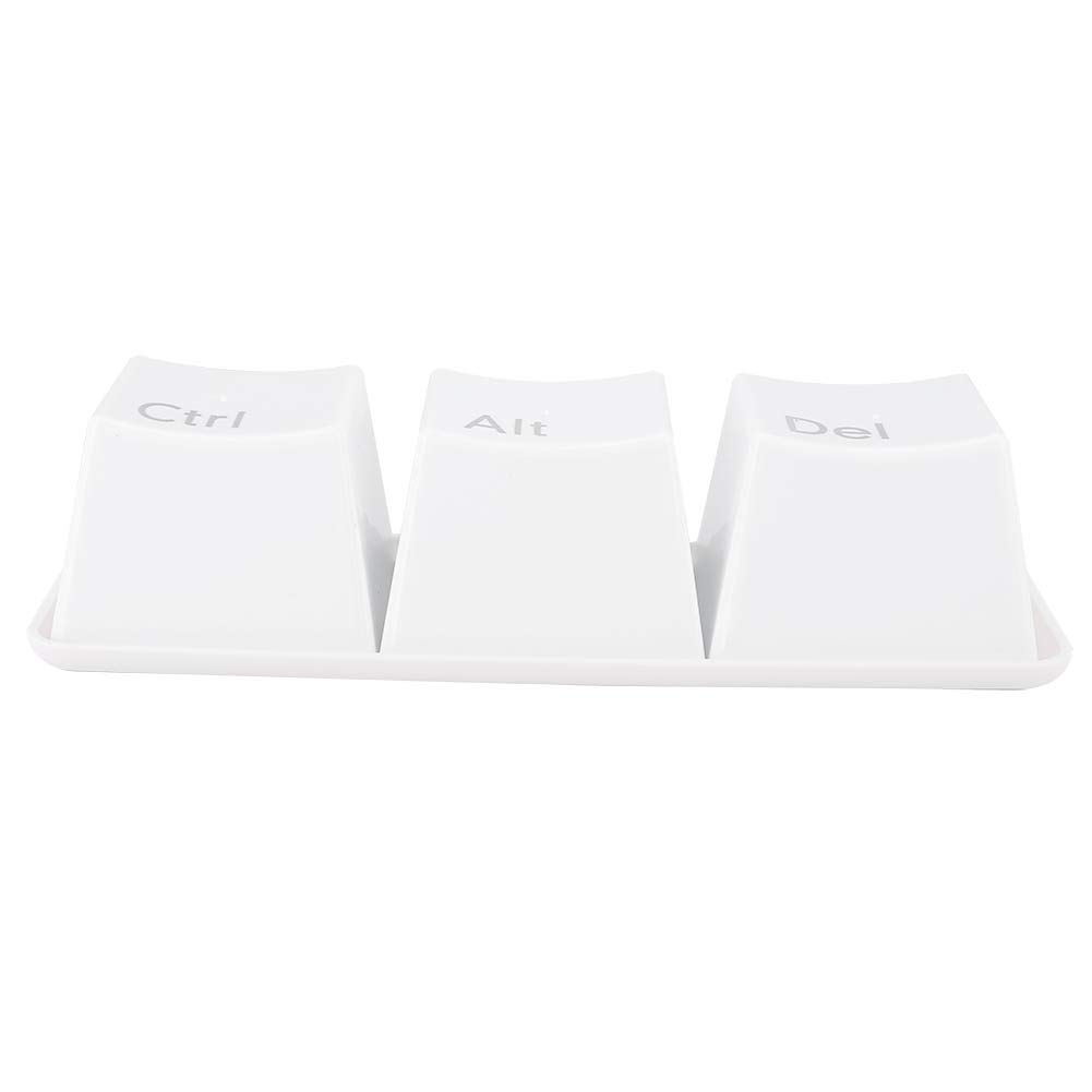 Keyboard Mug, Water Cup Innovative Keyboard Button Shape Cute Water Cup Drinking Cup Set With Tray for Home Use White