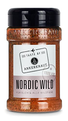 Ankerkraut Nordic Wild, Gewürz für Wild, wie Hirsch, Elch und Rentier, Taste of Finnland, 200 g im Streuer