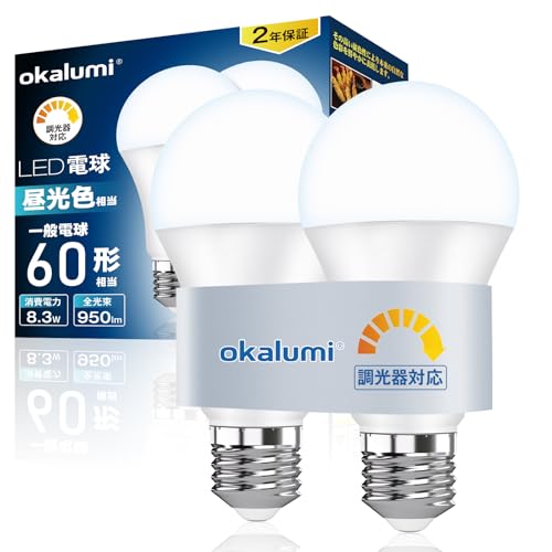 okalumi LEDd Ήyߓd΍z60` E26 F 6000k 950lm Px \ ledd S^Cv /fMގ{HΉ 2ZbgyKisz