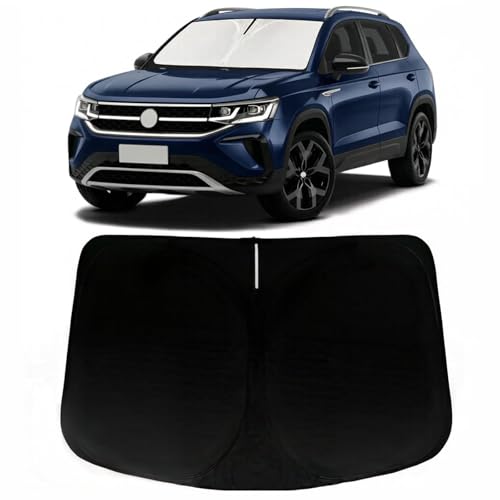 Image of Car Front Windshield Sun Shade for Seltos 2021-2023 2024, Car Window SunShades Shield Cover Sun Visor Protector with 240T Reflective Fabric UV & Sun Heat Protection Accessories