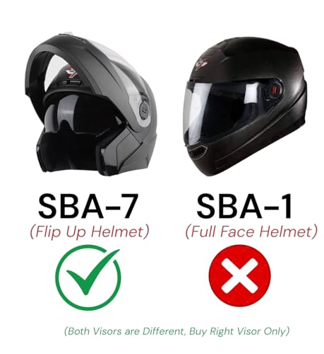 Image of SBA 7 Helmet Replacement Visor, Compatible with Steelbird SBA 7 Helmets