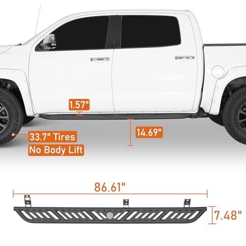 Estribos laterales para Toyota Tundra CrewMax 2007-2021 miniatura 3