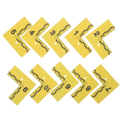CIMAXIC 10pcs Evidence Markers with Scale Ruler: Waterproof Evidence Identification Marker Set, Numbered Police Card for Forensic Investigation L Shaped