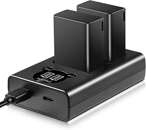 ENEGON EN-EL25 EN-EL25A Rechargeable Battery 2-Pack and Smart LED Dual Charger Kit for Nikon Z Series, Z50, Z 50, Z FC, Nikon EN-EL25, EN-EL25A, 4241 and Nikon MH-32 Digital Camera