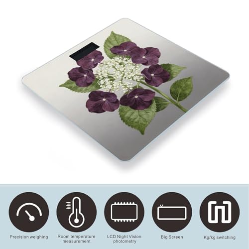 Báscula digital de baño con pantalla LCD y base antideslizante miniatura 3
