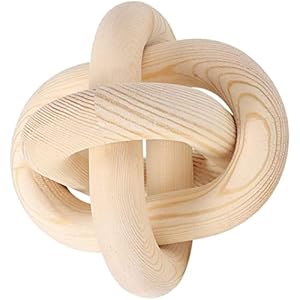 HOLIDYOYO Holzring Knoten Wanddekoration