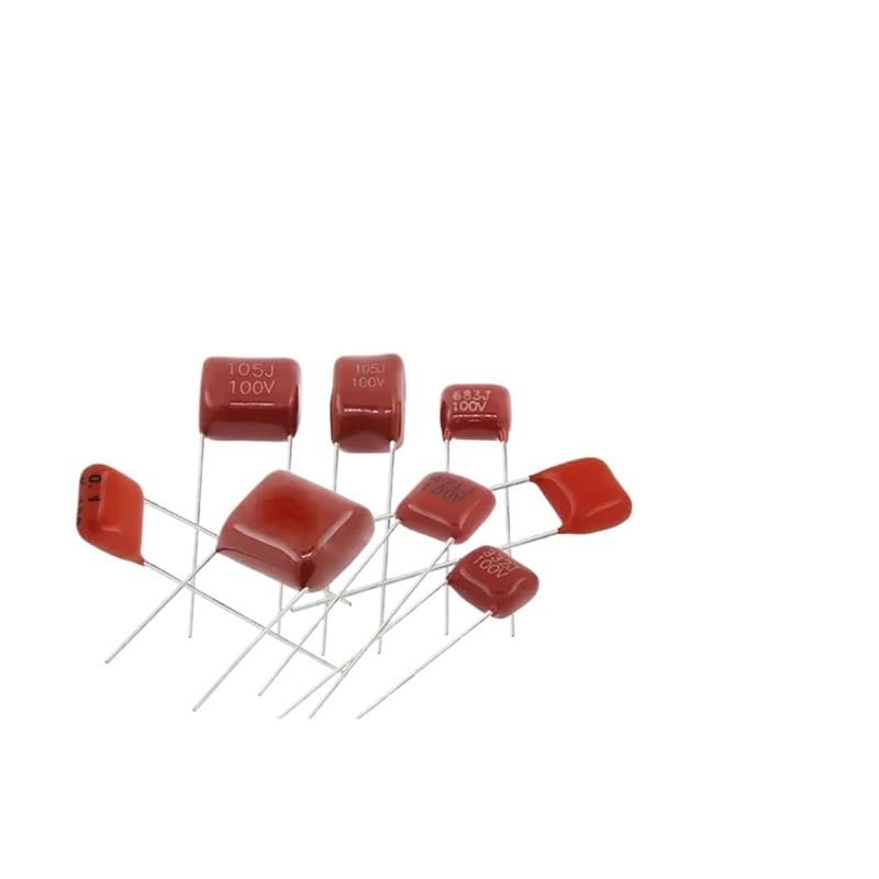 TSIOHKBS 2-10PCS CBB22 Metallized Polypropylene Film Capacitor 100V 101J~823J 102J 103J 104J 152J 221J 332J 334J 472J 474J 475J 564J 684J (100V392J P5)