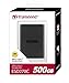 Transcend 500GB External SSD for iPhone/iPad/Mac/Windows/Android, PC/Laptop/Tablet/TV/Game Console, Portable Solid State Drive with One Touch Back up, One-Time Password Unlock, Type-A&Type-C Cables