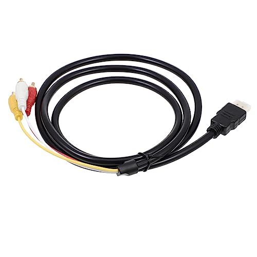 Hemobllo High Definition to Av Cable to 3 Red Yellow White Component Video Adapter Cable