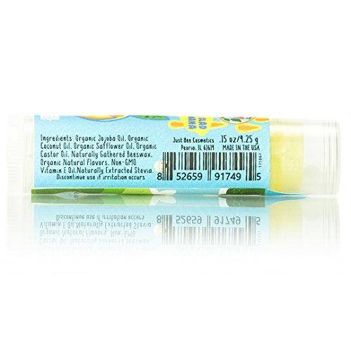 Just Bee JBLL6PACK Lappy Lips Organic 100% Natural, Lip Balm Chap Stick thumb #7