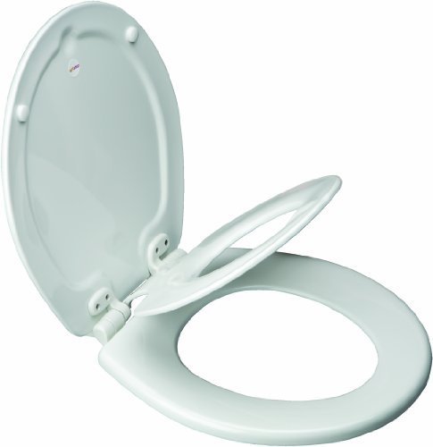 Mayfair Slow Close Round White Molded Wood Toilet Seat