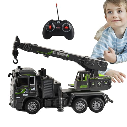 Carretilla Elevadora Con Control Remoto: Juguete De Ingeniería Para Automóviles, Vehículo De Motor Realista | Excavadora Con Mando A Distancia De Manejo Estable, Coche De Montaje Diy Con Vástago, Jueg
