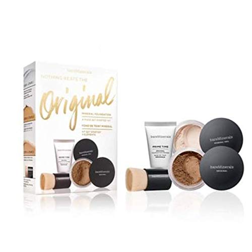 Bare Minerals Nothing Beats the Original Mineral Foundation 4-Piece Get Started Complexion Kit, Neutral Deep