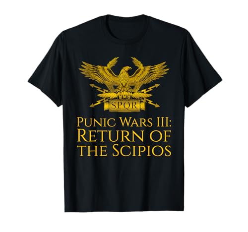 Ancient Roman Eagle Aquila SPQR Rome Third Punic War History T-Shirt