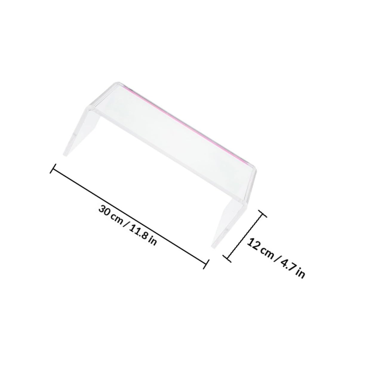ifundom Cuscino Poggiamani Ispessito Trasparente per Manicure, Supporto per Nail Art Professionale, Accessorio Salone Bellezza e Uso Domestico