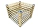 Produktbild GartenDepot24 Komposter Brettkomposter aus Holz mit 4 verzinkten Pfostenkappen - 100x100x80 cm - ca. 650 L