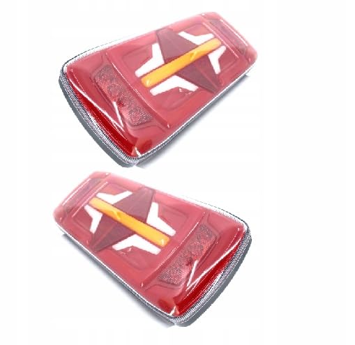 Kamar LED NeoN Lampa Tylna z Dynamicznym Kierunkowskazem, 12-24V, do Przyczep TIR BUS, 2 Sztuki
