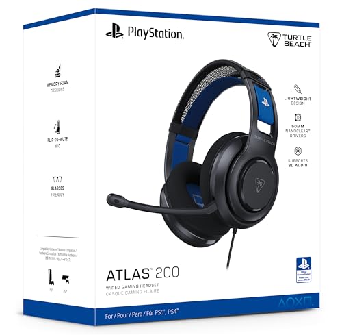 undefined 【SONY公式ライセンス商品】TURTLE BEACH ゲーミングヘッドセット Atlas 200 ブラック 有線 PS5/PS4対応｜50mmドライバー / 折り畳み式単一指向性ノイキャン付きマイク/メモリーフォーム/超軽量フローティングヘッドバンド 【メーカー保証2年】 の商品画像 18