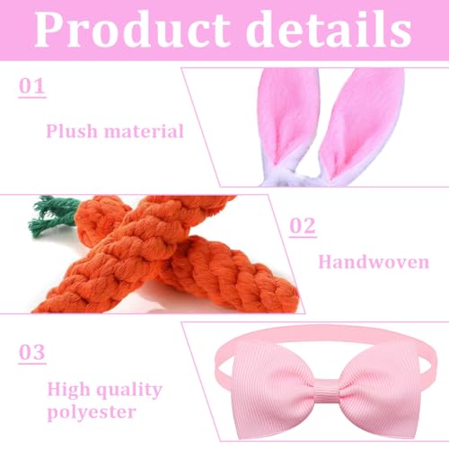 VPOUERY Hundespielzeug mit Hasenohren und Oster-Welpen Osterkostüm