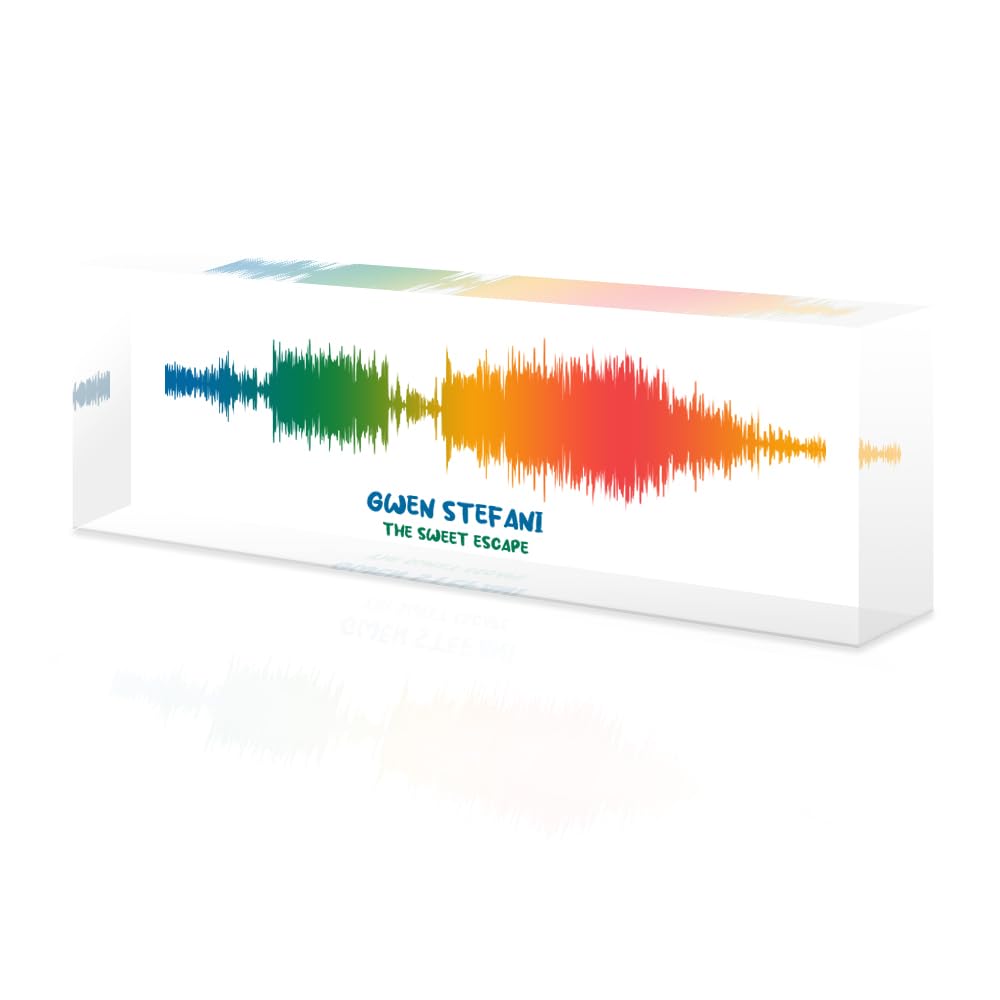 Custom Soundwave Art with Scannable QR Code - Upload Any Video, Voice Recording, Baby's Heartbeat, or Song to Acrylic Glass Spotify Plaque - Personalized Gift for Wife, Girlfriend, or Mother's Day