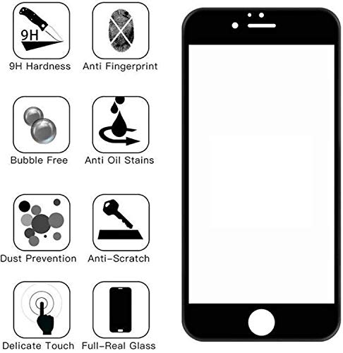 Image of Screen Protector for Oppo A57 (Black) Tempered Glass Edge-to-Edge 6D Screen Guard With Installation Kit