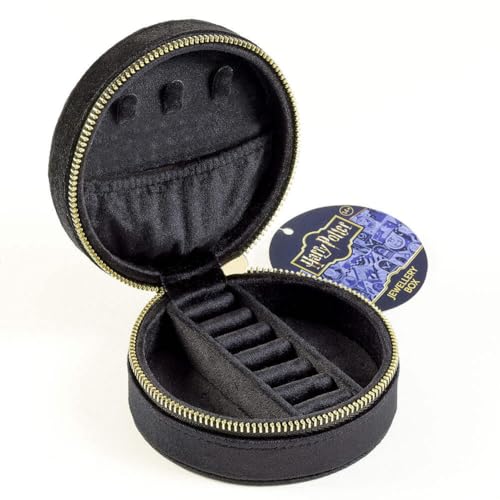 Boîte à bijoux brodée Harry Potter Vif d'or contre les rayures