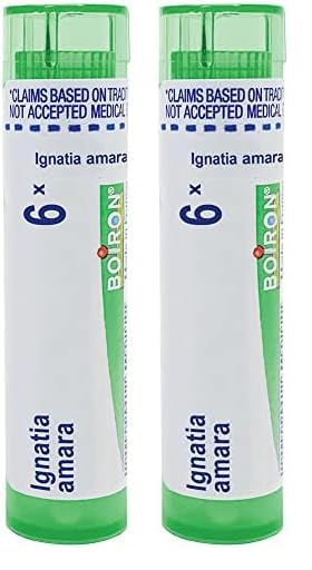Boiron Ignatia Amara 6X para aprensión e hipersensibilidad al estrés, 80 pellets (paquete de 2)