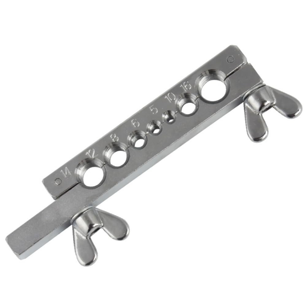 Kit de Herramientas para Abocardar Tuberías Dobles para Reparación de Frenos y Plomería con Doblador de Cobre y Latón