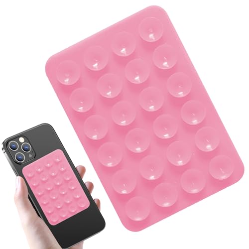 Soporte Para Funda De Telefono Con Ventosa, Ventosas De Silicona Para Movil, Doble Silicona Cara Ventosa, Multipropósito Antideslizante Autoadhesivo Soporte Para Teléfono Para Baño, Maquillaje, Selfie
