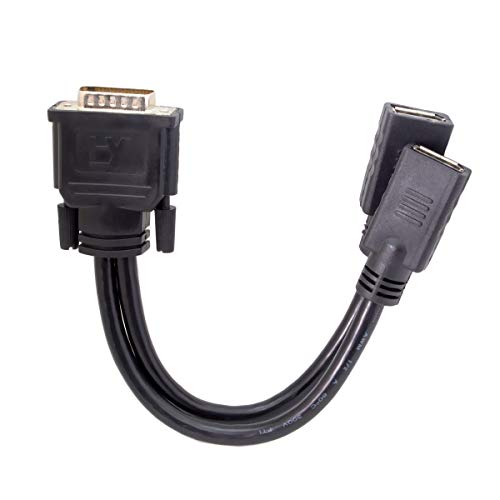 image for DMS 59 Pin to 2 DisplayPort Cable, CABLEDECONN DMS 59 Pin Male to Disp