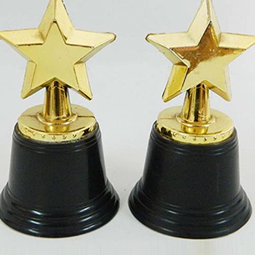 CLISPEED 12pcs estrela em forma de estrela troféus esportivos multifuncionais Troféus delicados de p