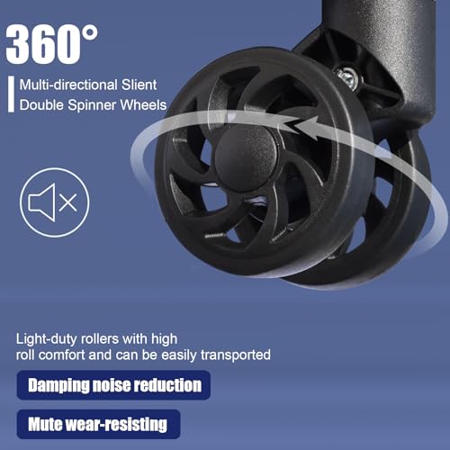 Balelinko USA Hardside Luggage 3-Piece Set (20/24/28) Expandable Suitcase with 360°Double Spinner Wheels, Navy3