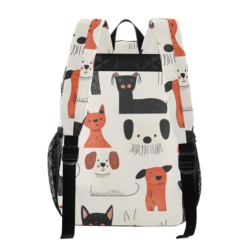 Cartoon Minimalist Dogs Lovely School Backpack Clear Clear Bookbags For Girls See Through Transparent PVC Bags3