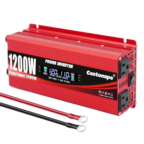 inversor de corriente 1200 watts marca Cantonape