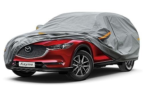 Image of Kayme Heavy Duty SUV Car Cover Custom Fit Mazda CX-7 /CX7 (2012-2025) Waterproof All Weather for Automobiles, Full Exterior Covers Sun Rain UV Protection.（Deliver About 3-10 Days）