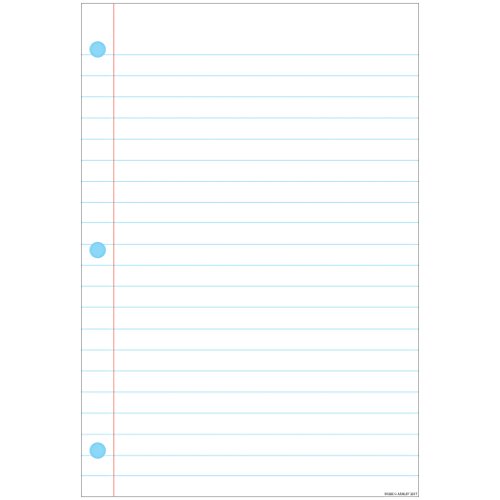 Ashley Productions ASH91000 Smart Poly Chart, Notebook Page Lined, 13" x 19" image 2
