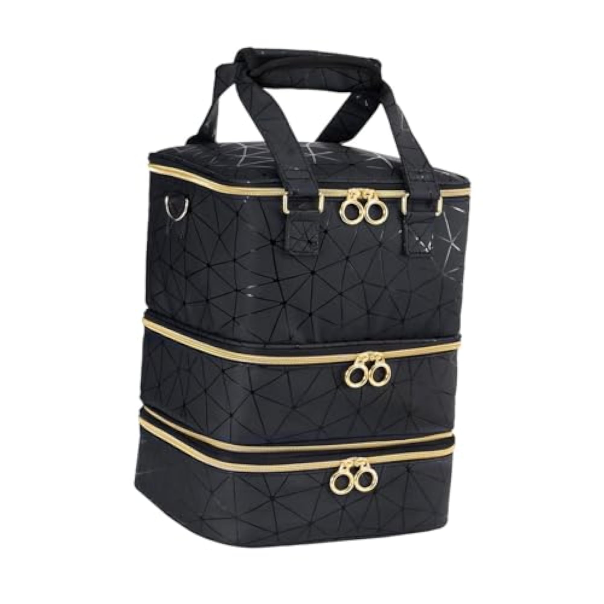 3 Tier Nail Polish Carrying Case Bag for Manicure Tools