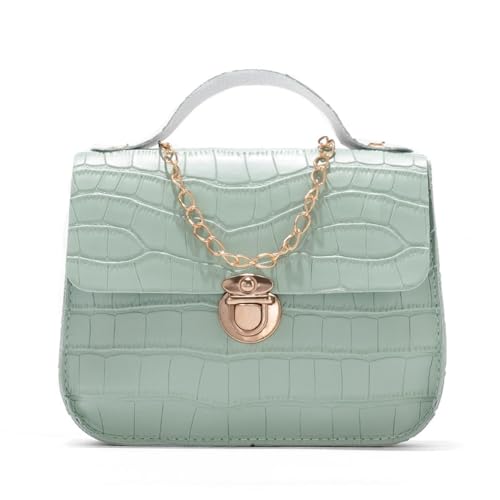 Crossbody Bag Chain Magnetic Lock Wallet Women Fashion Retro Print Underarm Shoulder Bag Handbag Removable Shoulder Strap