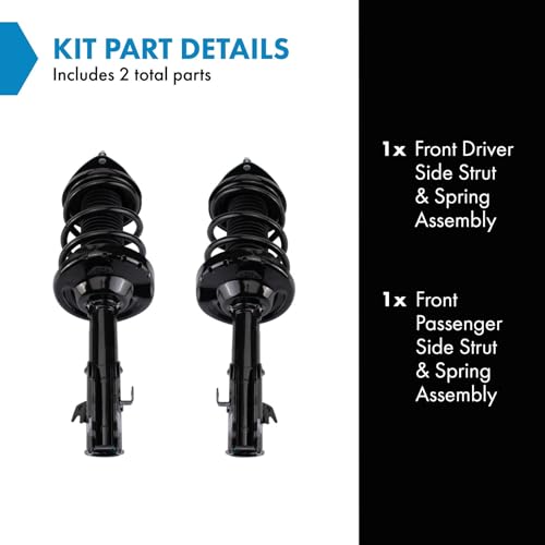 Image of TRQ Front Driver Side Strut and Spring Assembly Set