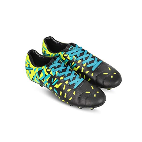 Image of Vector X Chaser Kids Football Shoes (Orange-Black-Firozi)