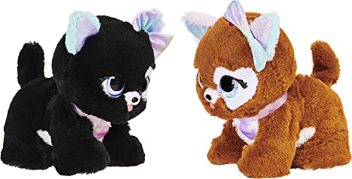 PRESENT PETS - PELUCHE INTERACTIVE RAINBOW GLITTER - Peluche Chien Surprise à Découvrir avec Modèle Aléatoire - Chien Interactif avec Effets Sonores et Mouvements - 6059159 - Jouet Enfant 5 Ans et +