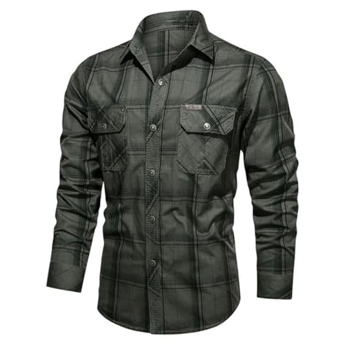 Chemise de travail homme en coton robuste contre le froid et les frottements
