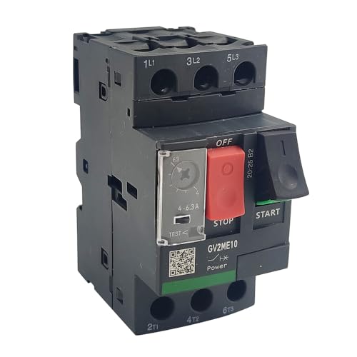 GV2ME10 Deca Motor Circuit Breaker 4-6.3A Manual Motor Starter Button New