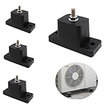 Anti Vibration Pad Air Conditioner, Air Conditioning Shock Pad,Rubber Vibration Isolator for Outdoor Mini Split Air Conditioner Condenser(size:4pcs)